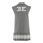 ELISABETTA FRANCHI abito giromanica tinta unita con bottoni Grigio per Bambina EFAB548 GRIGIO ELISABETTA FRANCHI 