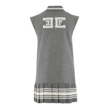 ELISABETTA FRANCHI abito giromanica tinta unita con bottoni Grigio per Bambina EFAB548 GRIGIO ELISABETTA FRANCHI 