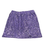 Twinset Gonna Tinta Unita con Paillettes per Bambina 251GJ2530 VIOLA TWINSET 