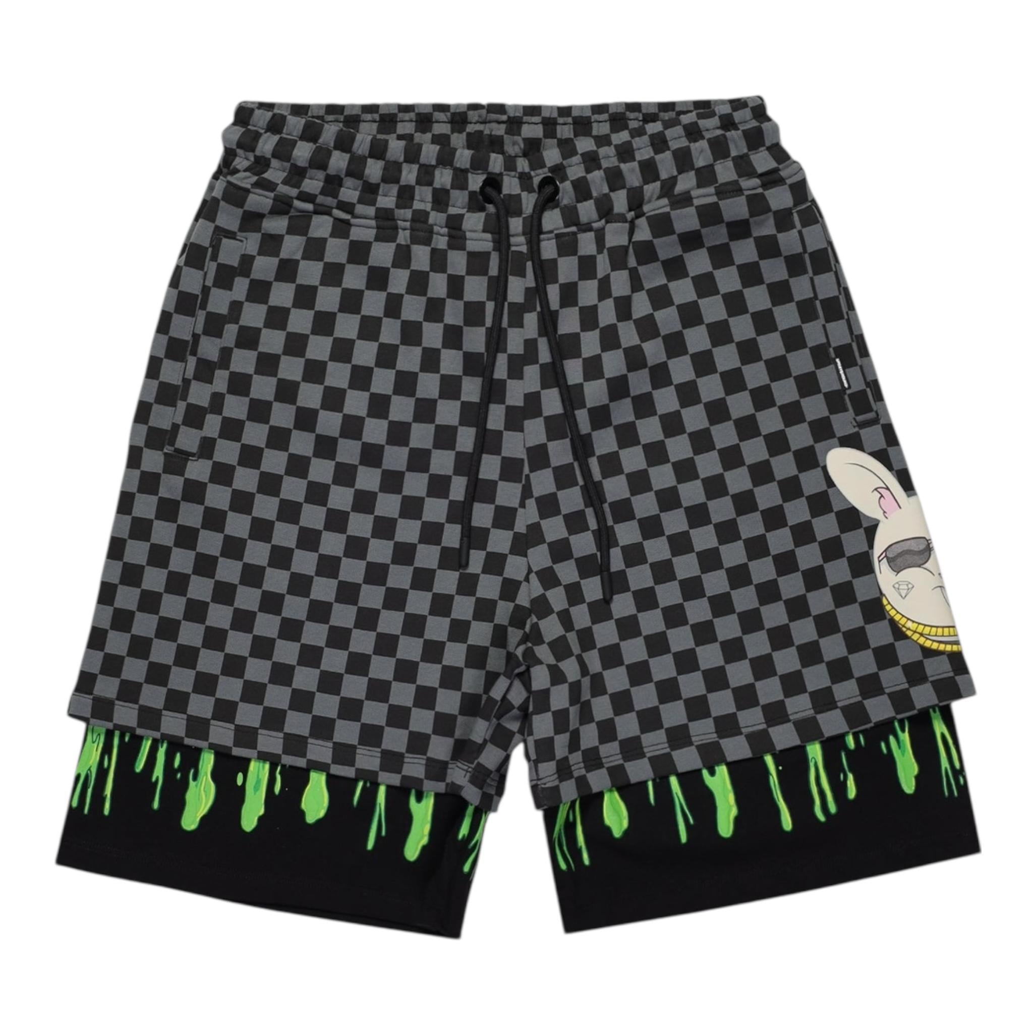 Sprayground Bermuda Tuta Fantasia Quadretti per Bambino SPY1257E GRIGIO SPRAYGROUND 