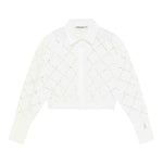 Patrizia Pepe Camicia Manica Lunga Tinta Unita con Brillantini per Bambina 7C0254 BIANCO PATRIZIA PEPE 