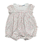Laranjinha Pagliaccetto Bicolore con Fantasia Fiori per Neonata 92909V5767R74 BIANCO LARANJINHA 