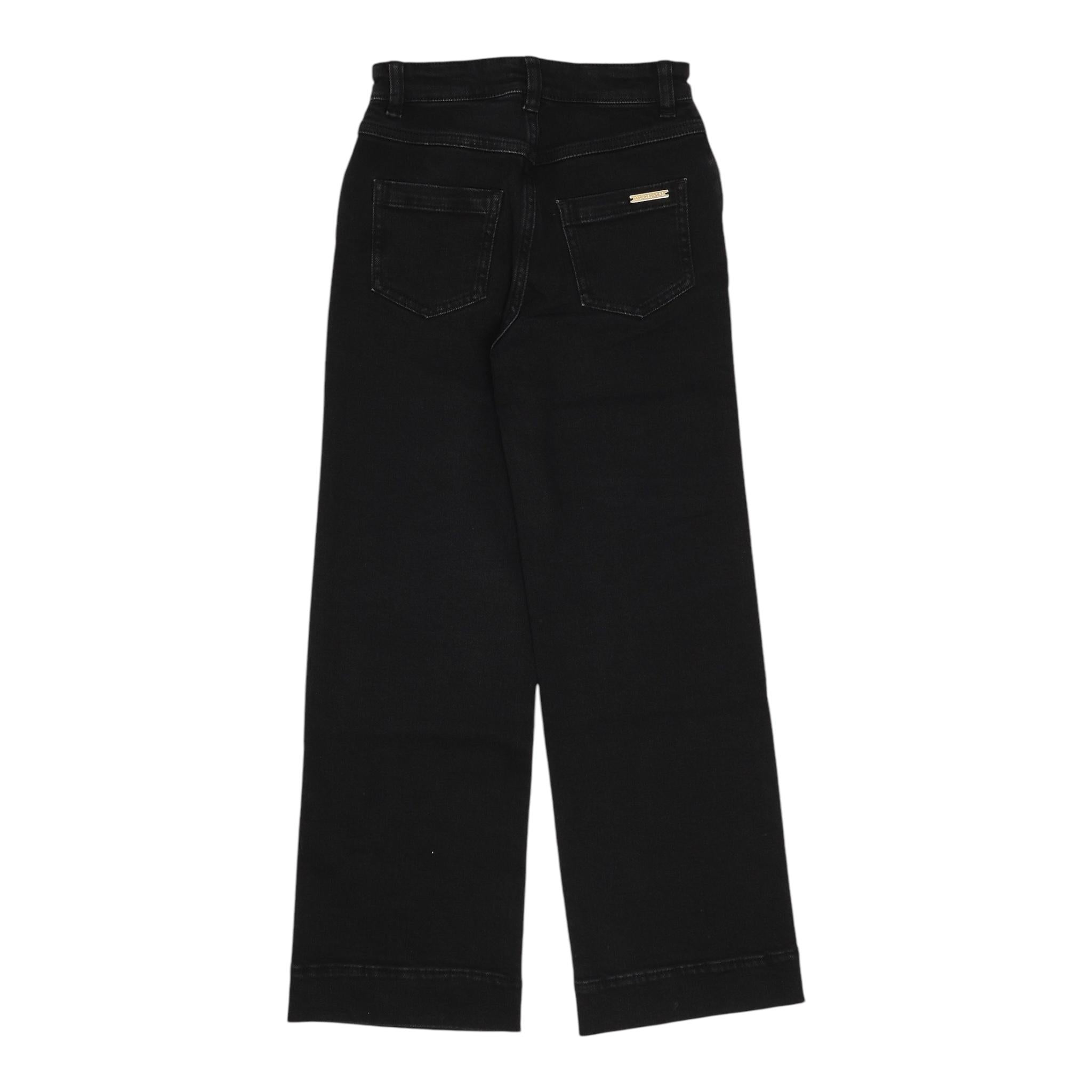 MICHAEL KORS jeans tinta unita con girovita regolabile Nero per Bambina R30182 NERO MICHAEL KORS 