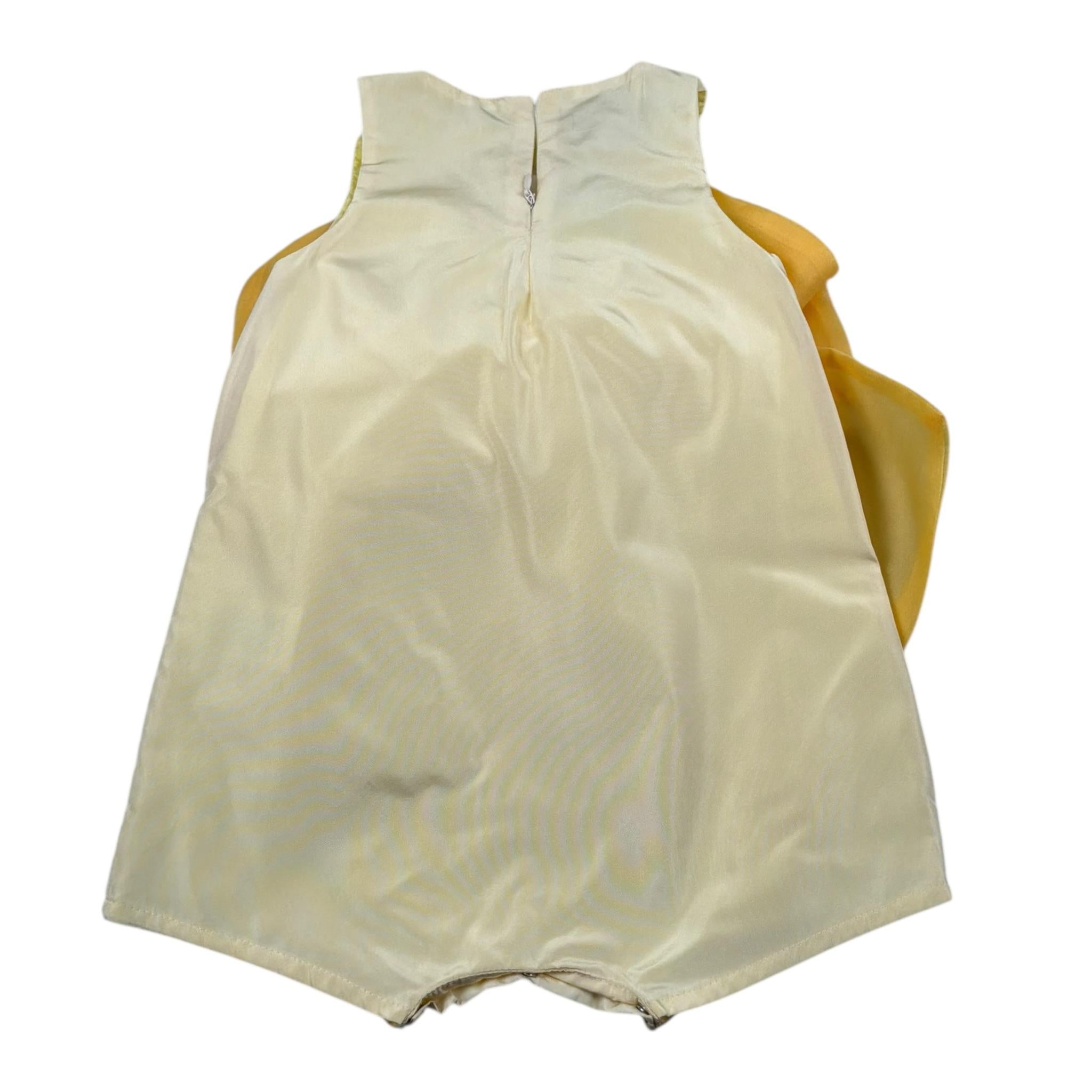 A' La Page Pagliaccetto Tinta Unita con Fiocco per Neonata AL21N GIALLO A' LA PAGE 