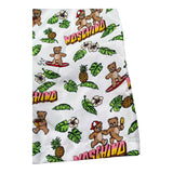 Moschino Costume Tinta Unita con Stampe In Contrasto per Bambino HLU01M BIANCO MOSCHINO 