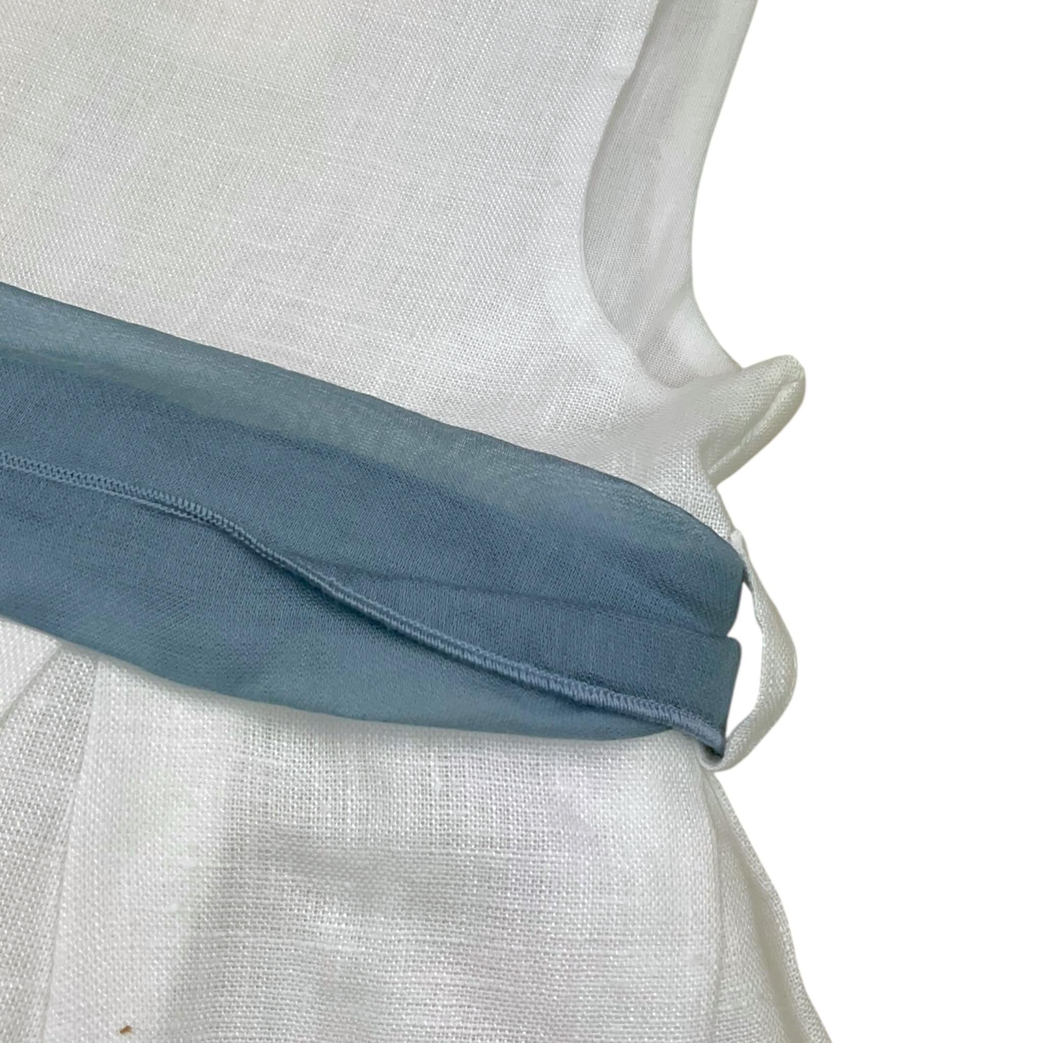 Barcellino Abito Tinta Unita Giromanica con Cintura per Bambina 120918 BIANCO BARCELLINO 