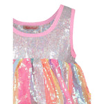 Billieblush Abito Multicolor con Paillettes Giromanica per Bambina U20968 MULTICOLOR BillIEBLUSH 