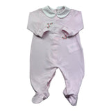 Le Bebe Tutina Manica Lunga Tinta Unita  per Neonata LBG6213 ROSA LE BEBE 