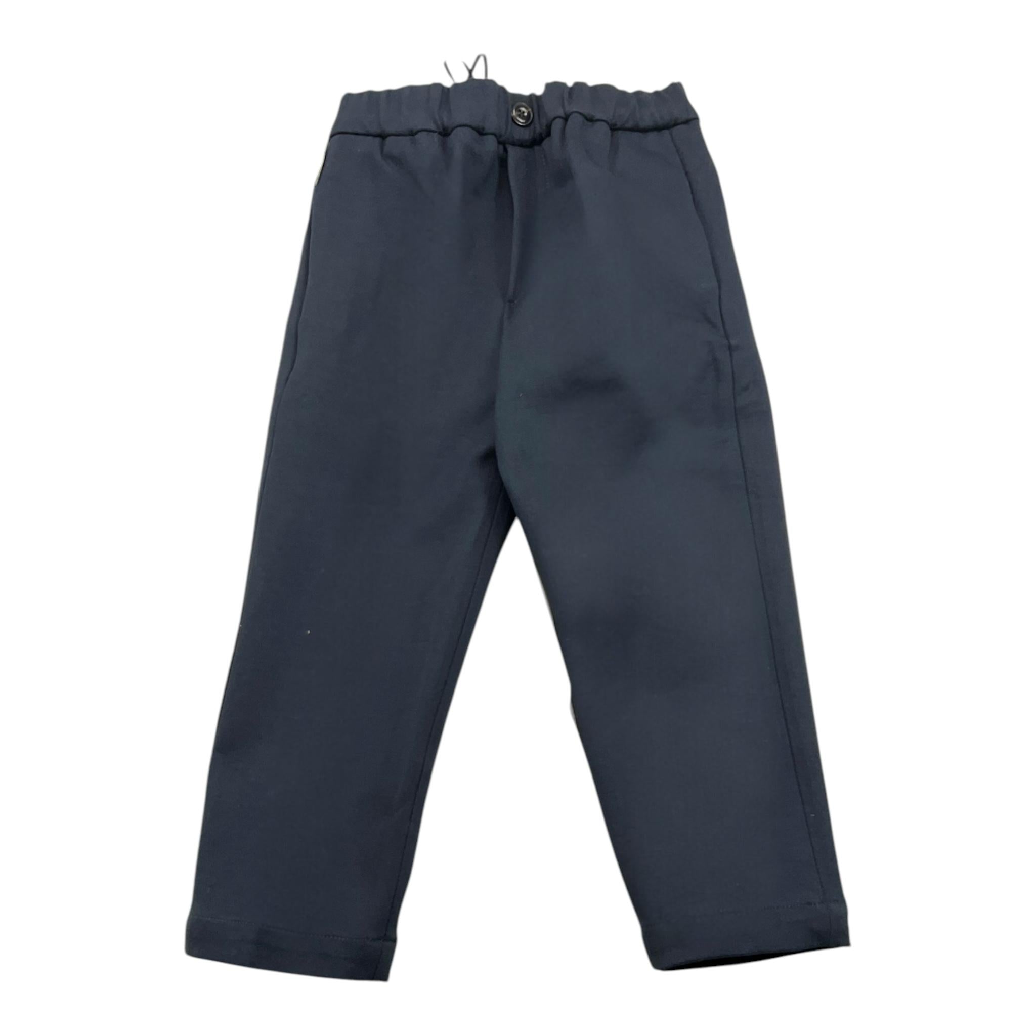 MICHAEL COAL pantalone tinta unita con elastico in vita Blu per Bambino 020029 BLU MICHAEL COAL 