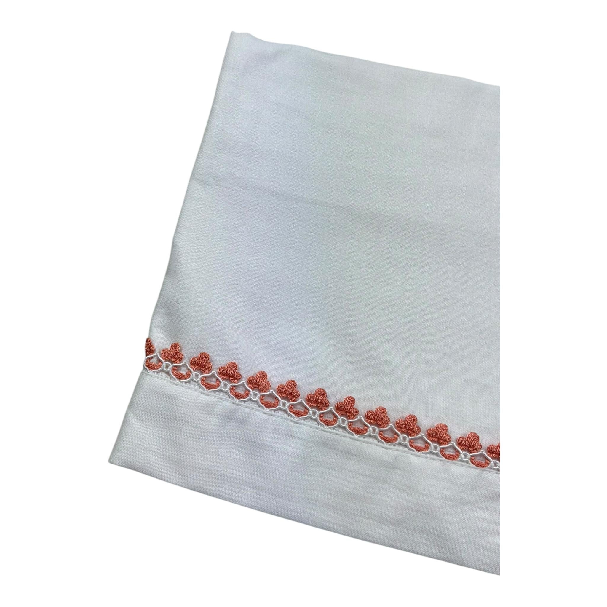 Isabel & Martinez Lenzuola Tinta Unita con Ricami per Neonata IM25N434 BIANCO ISABEL & MARTINEZ 