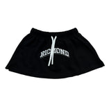 John Richmond Gonna Tinta Unita con Elastico In Vita per Neonata RIP26135GO NERO JOHN RICHMOND 