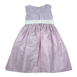 Isabel Abito Cerimonia Tinta Unita con Ricami per Bambina 43150 LILLA ISABEL 