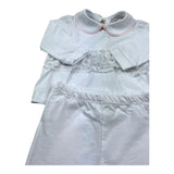 Isabel & Martinez Completo 2 Pezzi Shirt-Ghettina Tinta Unita per Neonata IM25N436 BIANCO ISABEL & MARTINEZ 