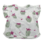 Play Up T-Shirt Girocollo Tinta Unita con Stampe per Neonata PA022AQ11052 PANNA PLAY UP 