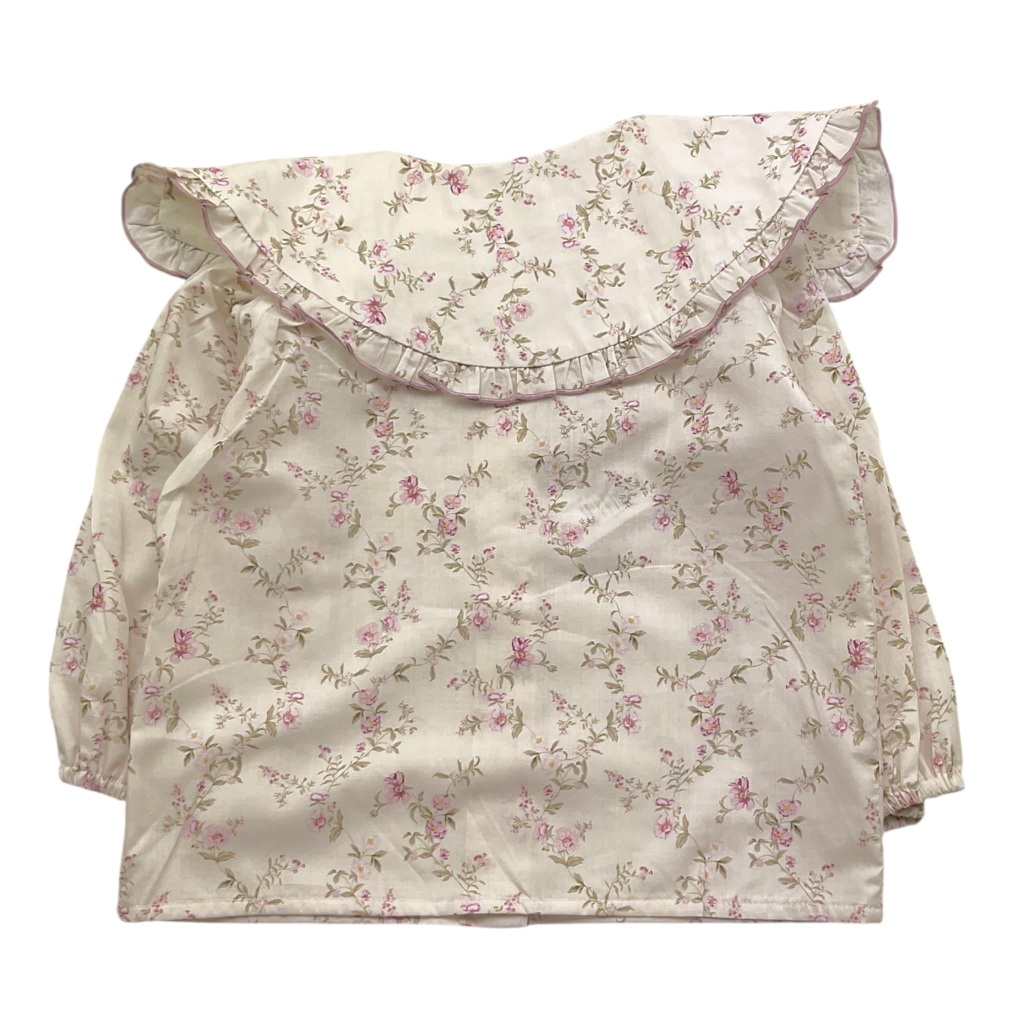 LA STUPENDERIA camicia manica lunga tinta unita con colletto Bianco per Neonata TJCM4666 BIANCO LA STUPENDERIA 