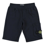 Stone Island Bermuda Tinta Unita con Logo per Bambino K1S166200006 BLU STONE ISLAND 