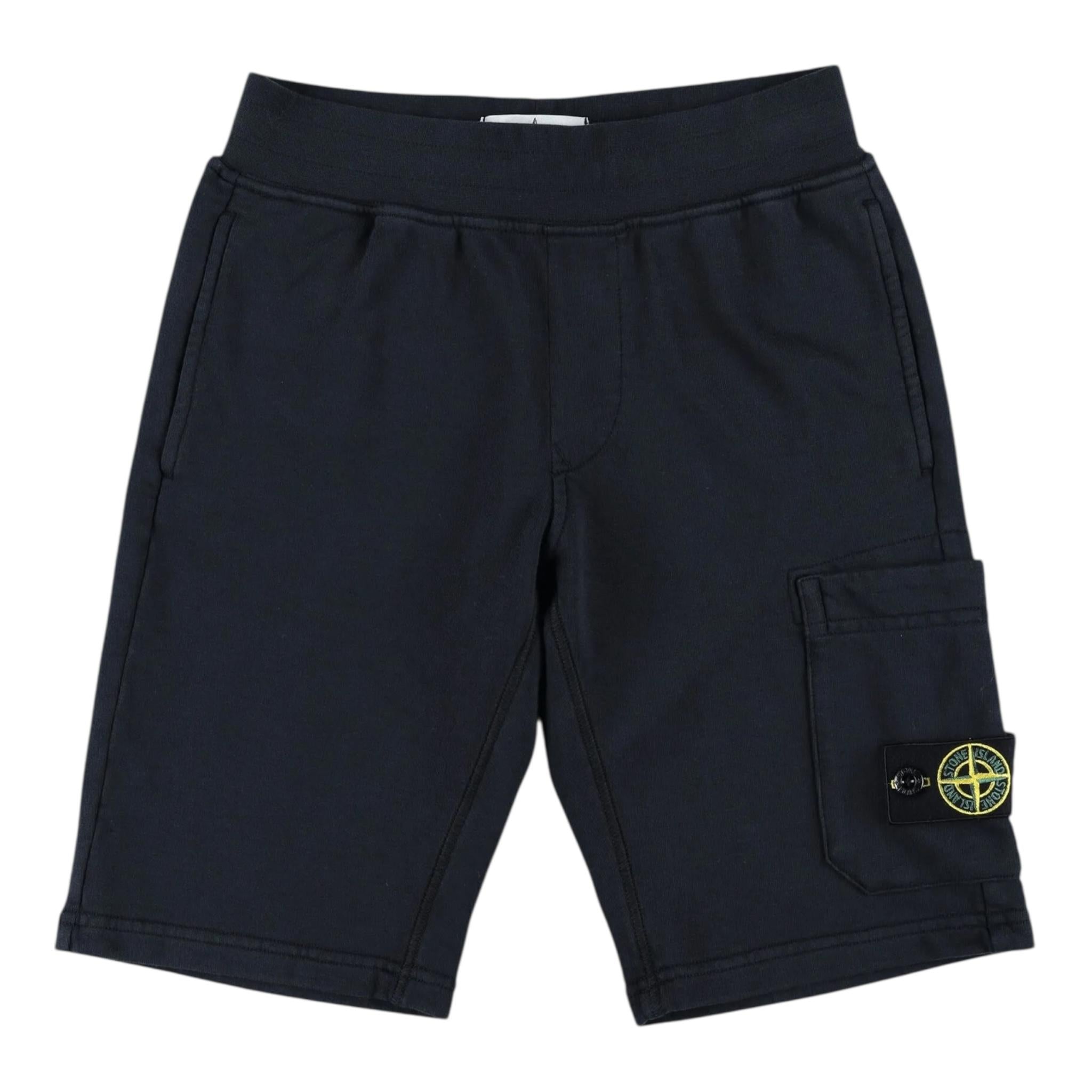 Stone Island Bermuda Tinta Unita con Logo per Bambino K1S166200006 BLU STONE ISLAND 