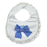 Nanan Bavetta Tinta Unita con Fiocco per Neonata E24581 BIANCO NANAN 