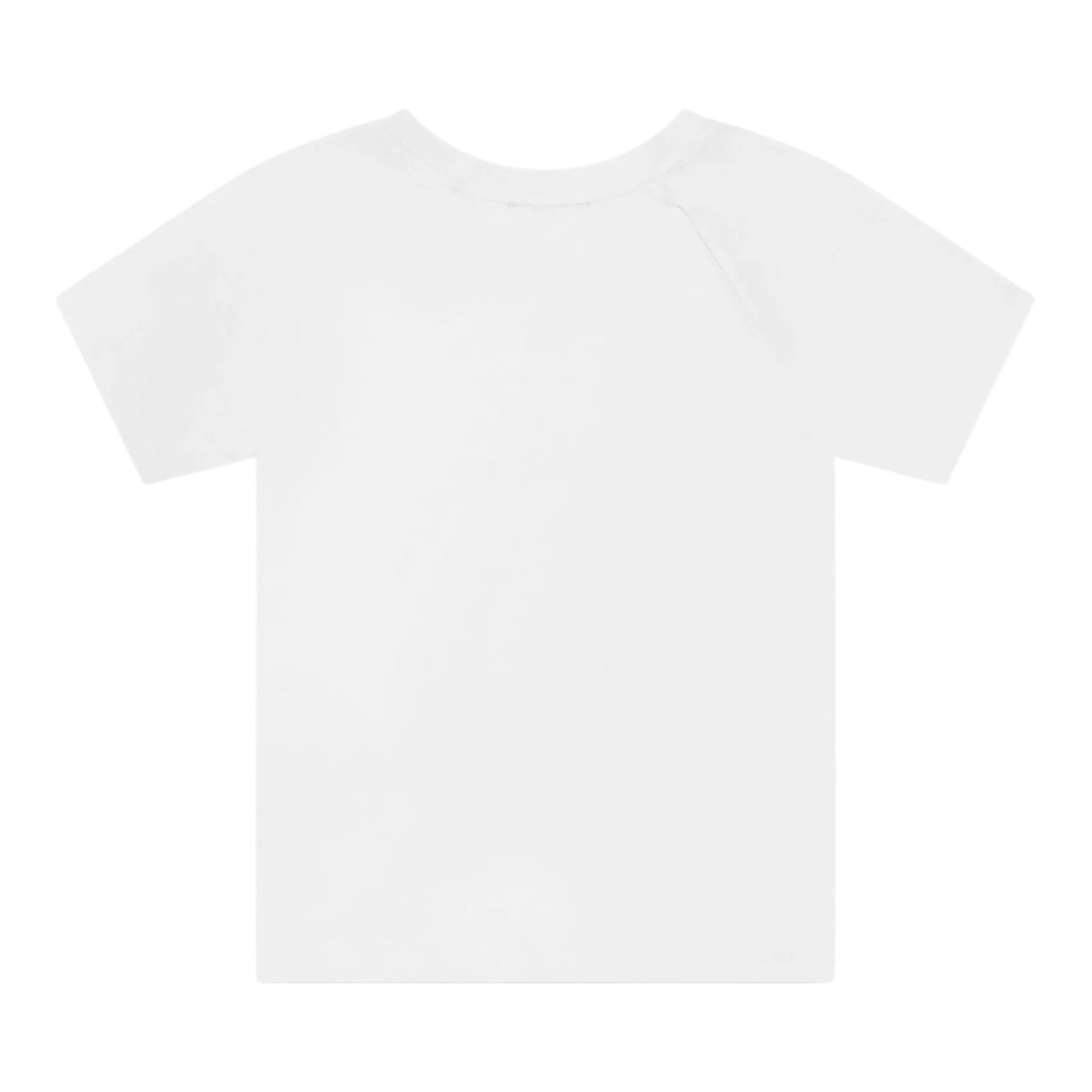 Balmain T-Shirt Girocollo Tinta Unita con Stampa Logo per Bambino BW8P21 BIANCO BALMAIN 