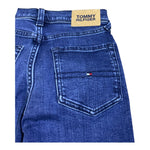 Tommy Hilfiger Jeans Tinta Unita con Girovita Regolabile per Bambino KB0KB09041 BLU TOMMY HILFIGER 