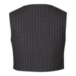 MSGM gilet tinta unita con stampa logo Grigio per Bambina F4MSJGVE156 GRIGIO MSGM 