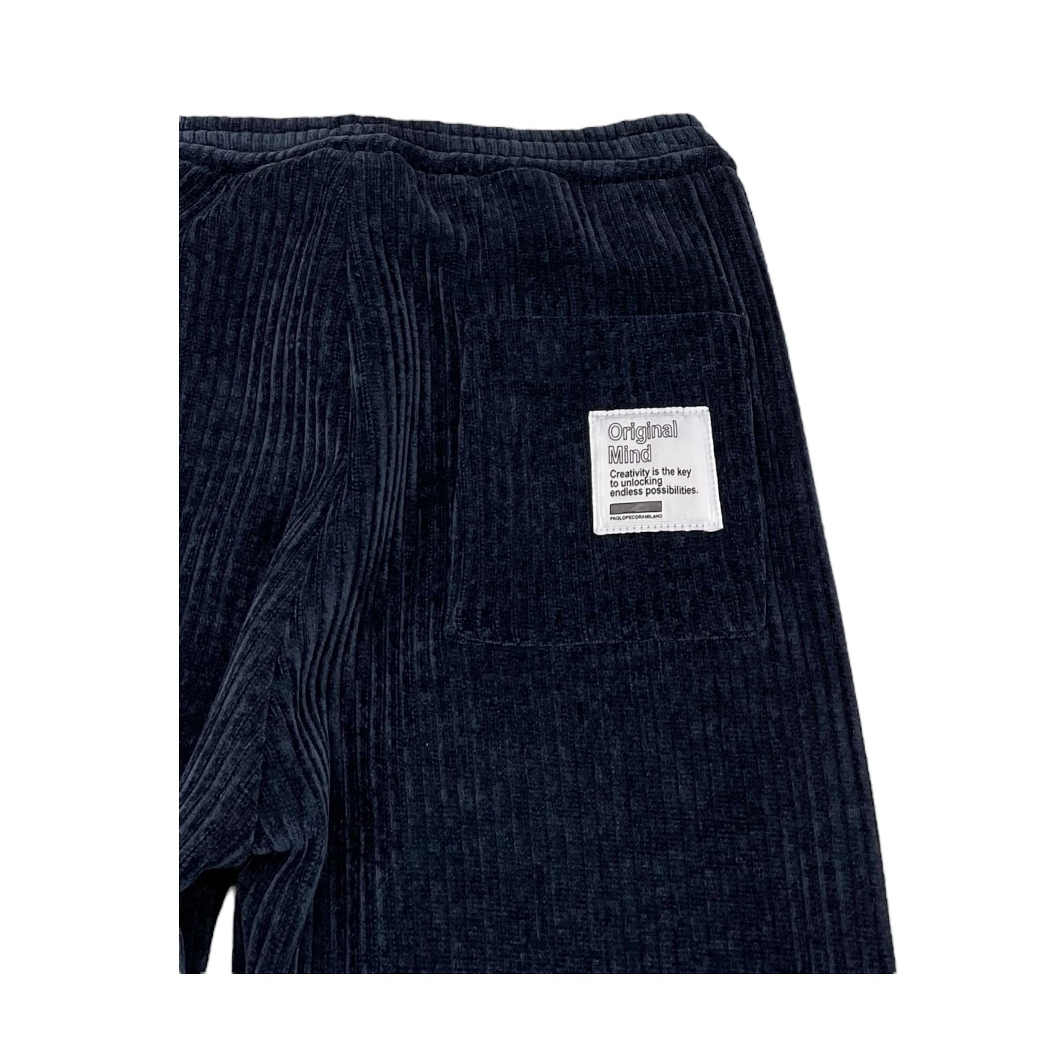 PAOLO PECORA pantalone tinta unita in velluto Blu per Bambino PP4143 BLU PAOLO PECORA 