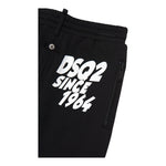 DSQUARED2 pantalone modello tuta tinta unita con stampa Nero per Bambino DQ1928 NERO DSQUARED2 