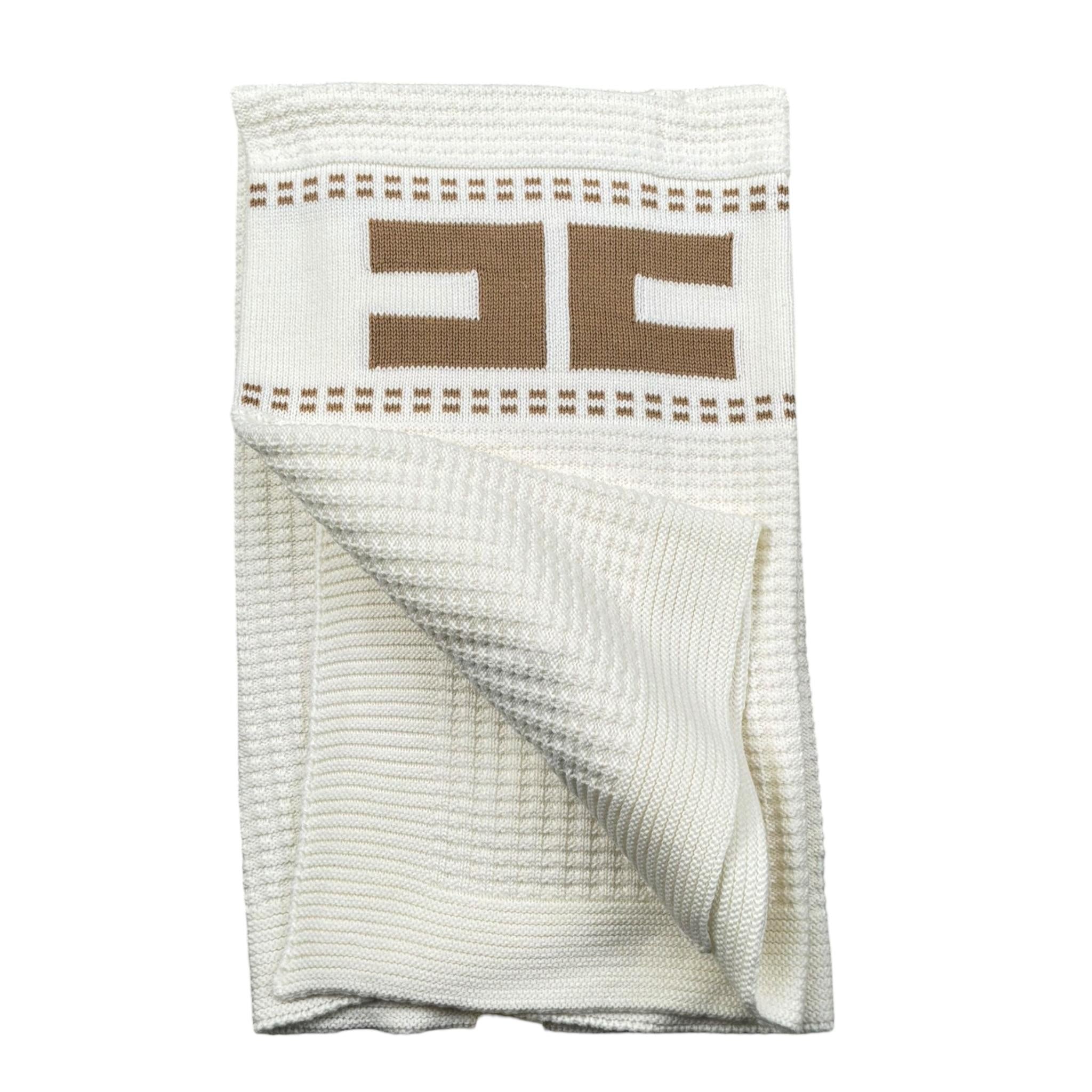 Elisabetta Franchi Coperta Tinta Unita con Stampa per Neonata ENCO055 PANNA ELISABETTA FRANCHI 