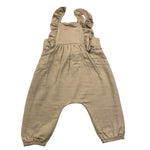 AVENTIQUATTRORE salopette tinta unita con rouches Beige per Neonata A2401463 BEIGE AVENTIQUATTRORE 