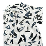 Please Camicia Tinta Unita con Stampa per Neonato CC80364B71 BIANCO PLEASE 