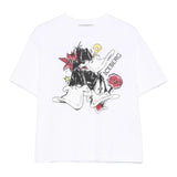 Iceberg T-Shirt Girocollo Tinta Unita con Stampa per Bambino TSICE5107J BIANCO ICEBERG 