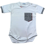 Manuel & Frank Body Mezza Manica Tinta Unita per Neonato MF7143I BIANCO MANUEL & FRANK 