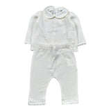 Le Coconne Completo 2 Pezzi Maglia-Leggins per Neonata LCN1412 PANNA LE COCONNE 