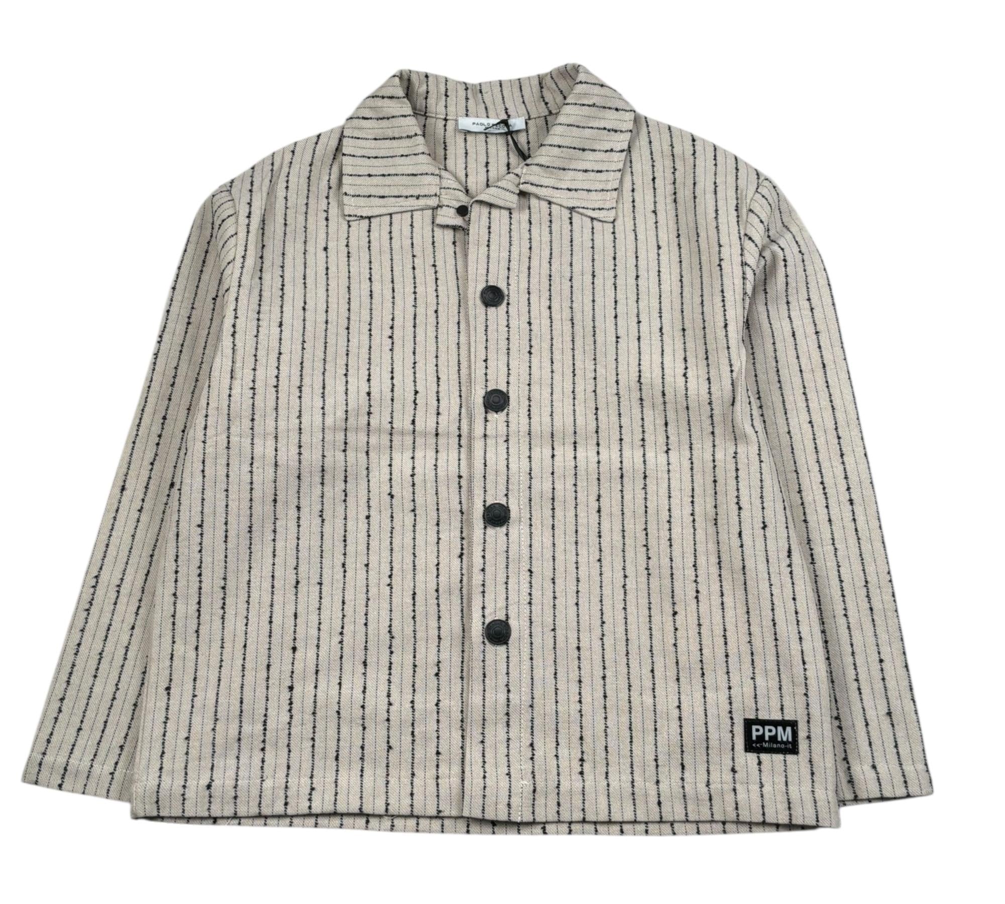 Paolo Pecora Camicia Manica Lunga Tinta Unita per Bambino PP4308 BEIGE PAOLO PECORA 