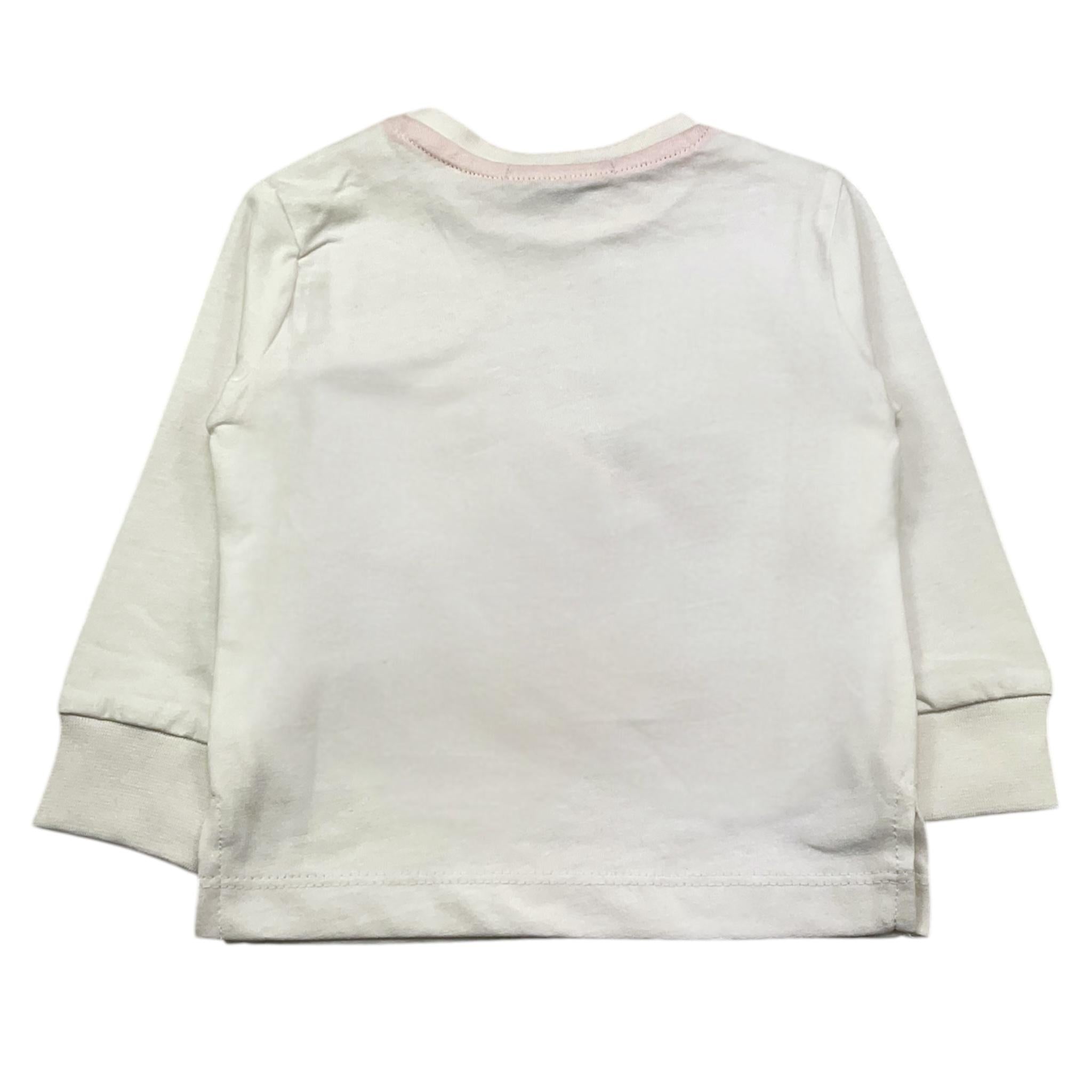 SIVIGLIA shirt girocollo tinta unita con stampa Panna per Neonato SVNTS00517 PANNA SIVIGLIA 