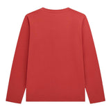 Guess Shirt Girocollo Tinta Unita con Stampa per Neonato N5RI01K8HM4 ROSSO GUESS 