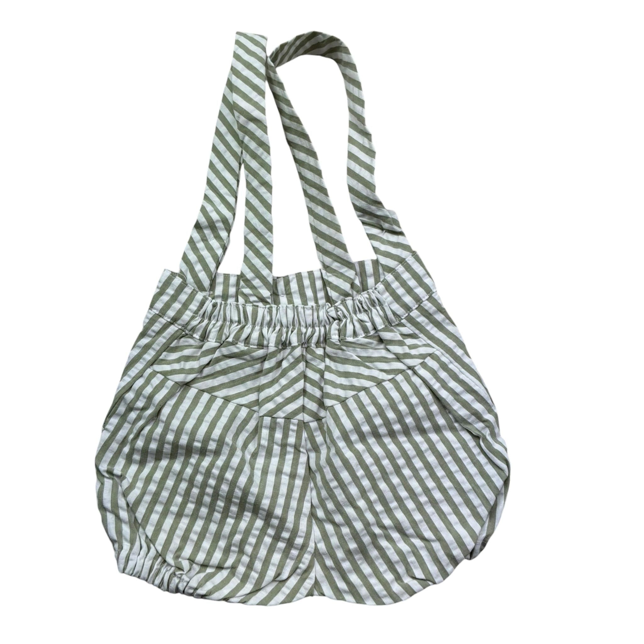 Manuel & Frank Salopette Bicolore con Fantasia A Righe per Neonato MF2195I BIANCO/VERDE MANUEL & FRANK 