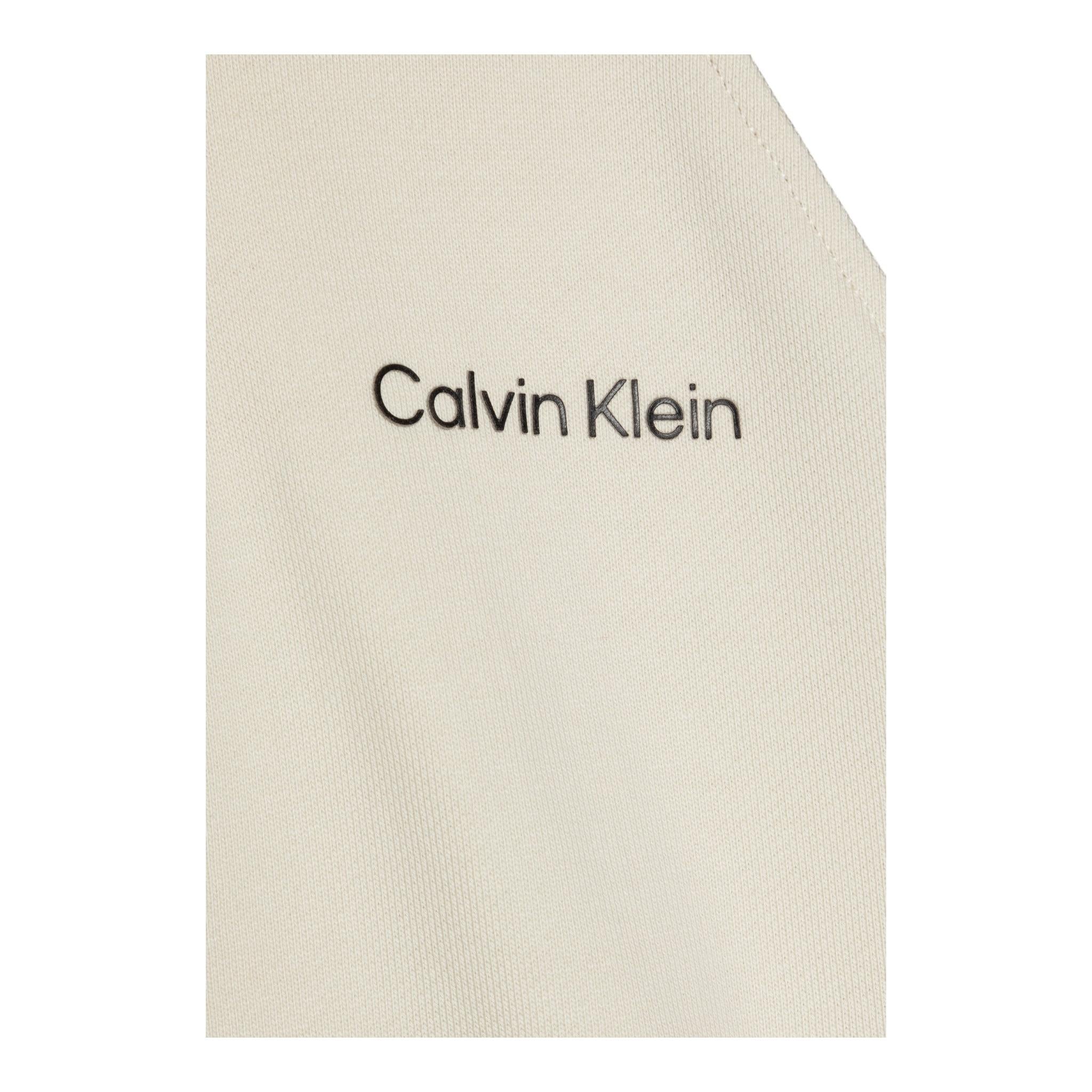 Calvin Klein Felpa Bicolore con Cappuccio E Logo per Bambino B02378K PANNA CALVIN KLEIN 