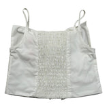 Vicolo Top Bretelline Tinta Unita con Fiocco per Bambina 3146TOP00317XX BIANCO VICOLO 