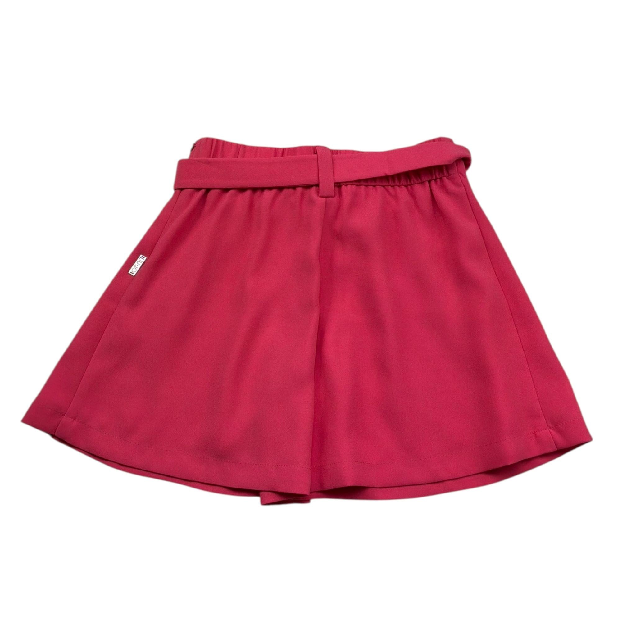 Liu Jo Short Tinta Unita con Cinturino per Bambina GA5033 CORALLO LIU JO 