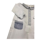 Lalalu' Tutina Manica Lunga Tinta Unita per Neonato TJL03P BIANCO LALALU' 