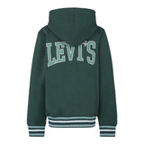 LEVIS felpa con zip e cappuccio tinta unita Verde per Bambino 9EL158 VERDE LEVIS 