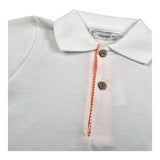Calamaro Completo 2 Pezzi Polo-Bermuda Bicolore per Neonato 11133 BIANCO/ARANCIONE CALAMARO 