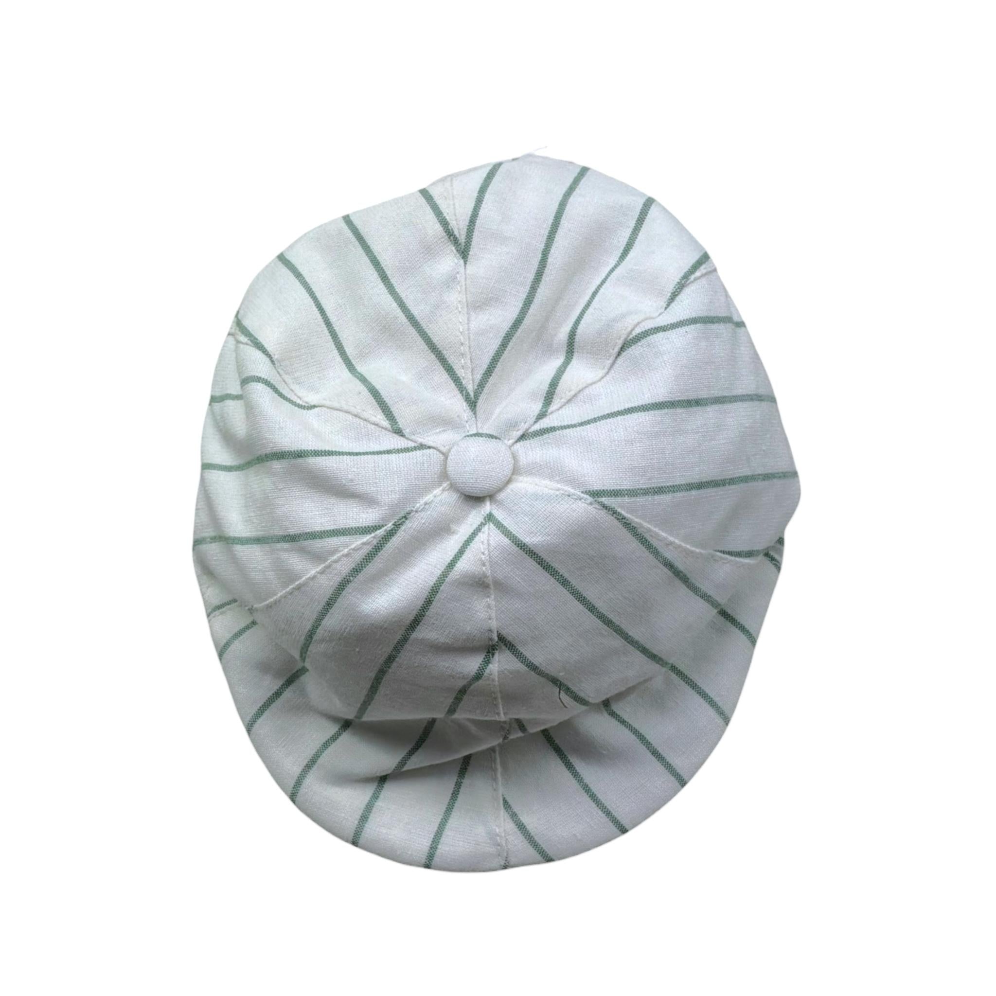 Le Bebe' Cappello Modello Coppola Tinta Unita con Fantasia per Neonato LBB5407 BIANCO LE BEBE' 