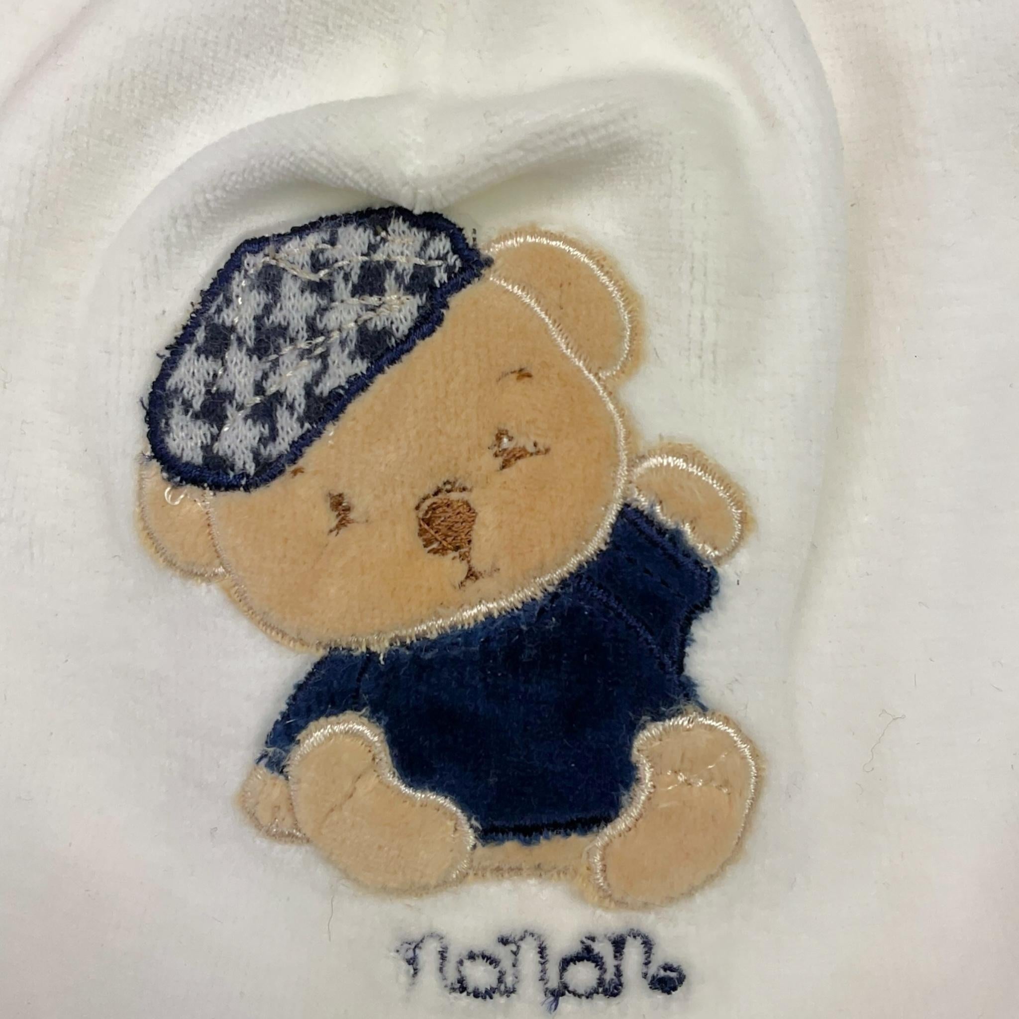 NANAN cappello tinta unita con stampa Bianco per Neonato I24113PCB BIANCO NANAN 