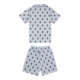 Ralph Lauren Completo 2 Pezzi Pigiama T-Shirt-Bermuda  per Bambino 9P0115 AZZURRO RALPH LAUREN 