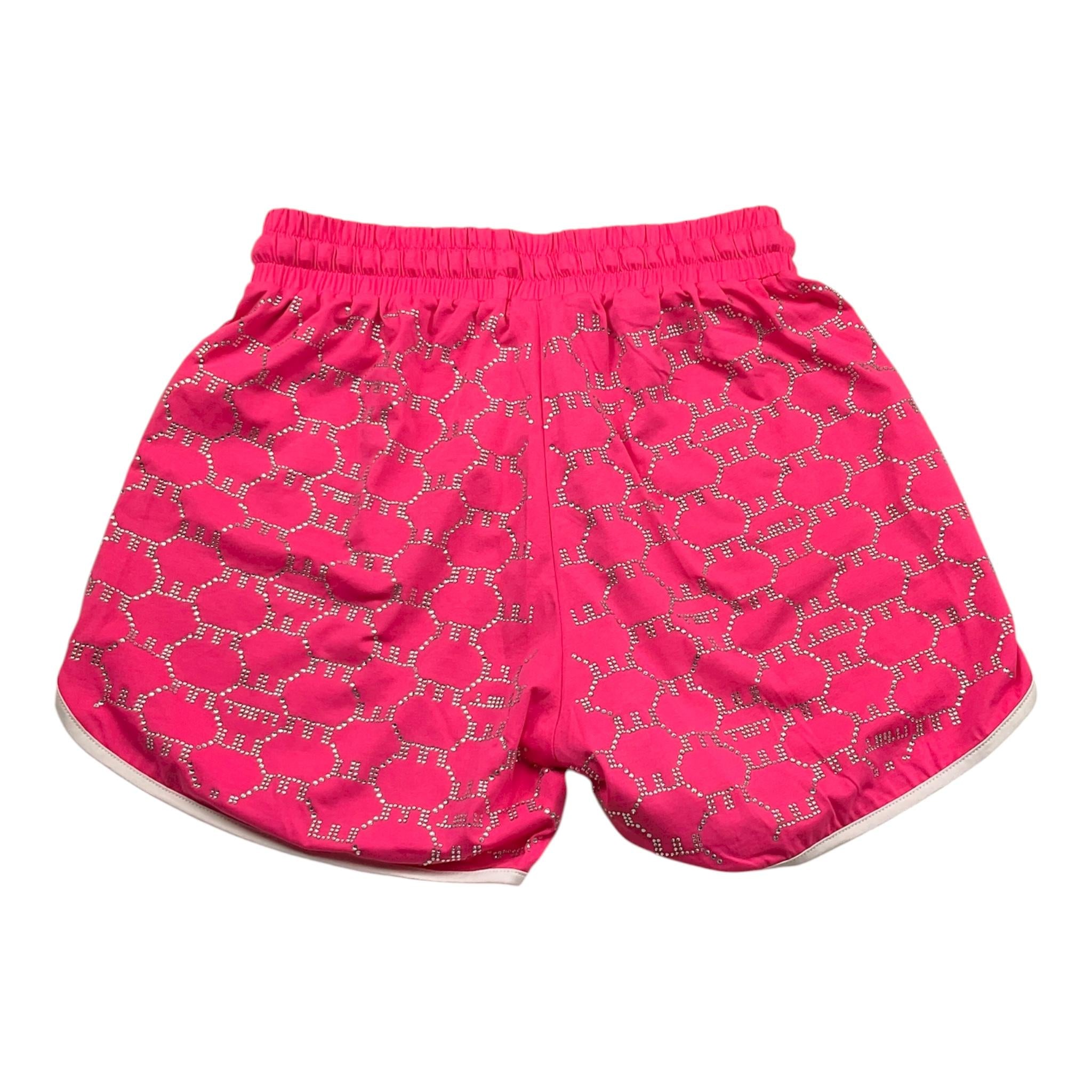 Met Short Tinta Unita con Brillantini per Bambina ME244 FUXIA MET 