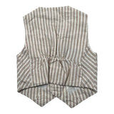 Manuel & Frank Gilet Tinta Unita con Bottoni E Fantasia A Righe per Neonato MF5155N BEIGE MANUEL & FRANK 