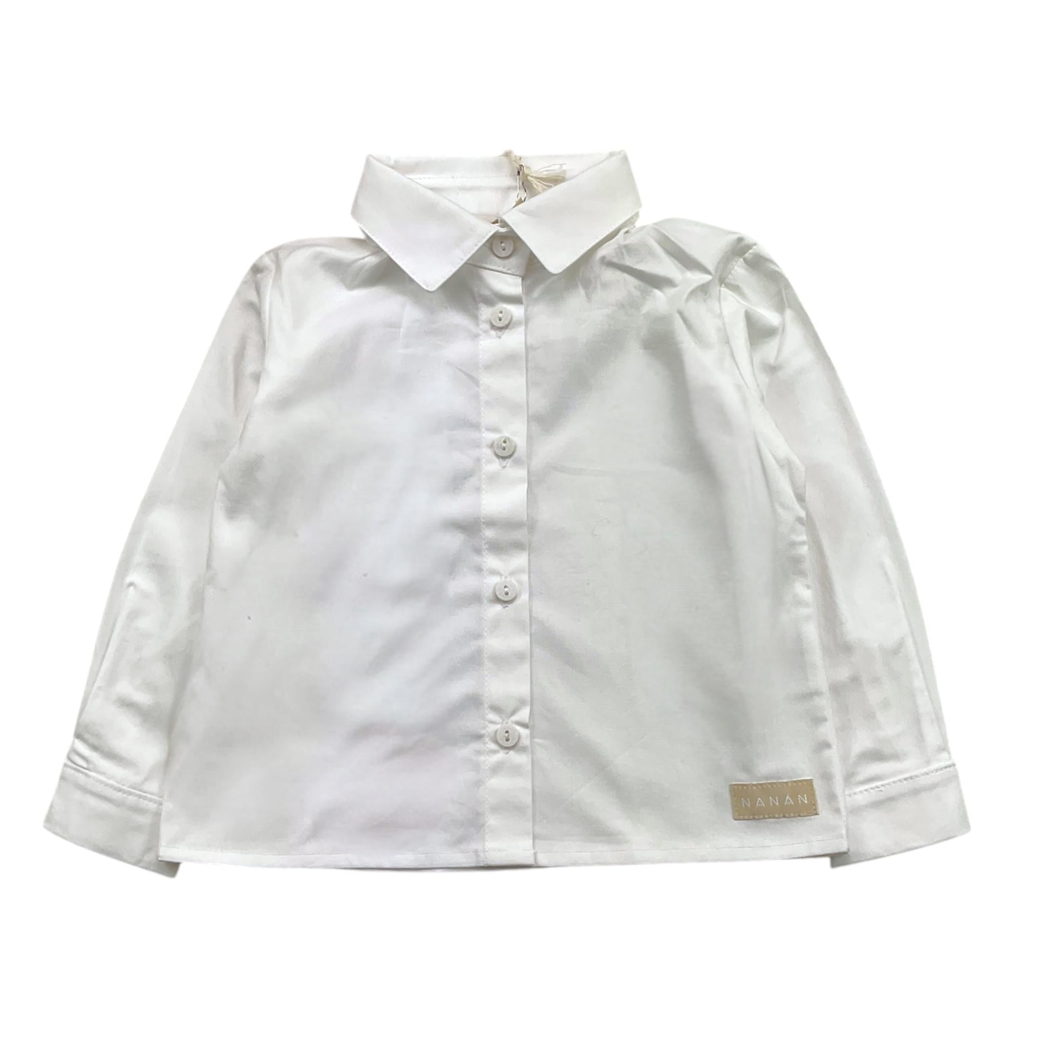 NANAN camicia tinta unita con bottoni Bianco per Neonato I24548BN BIANCO NANAN 