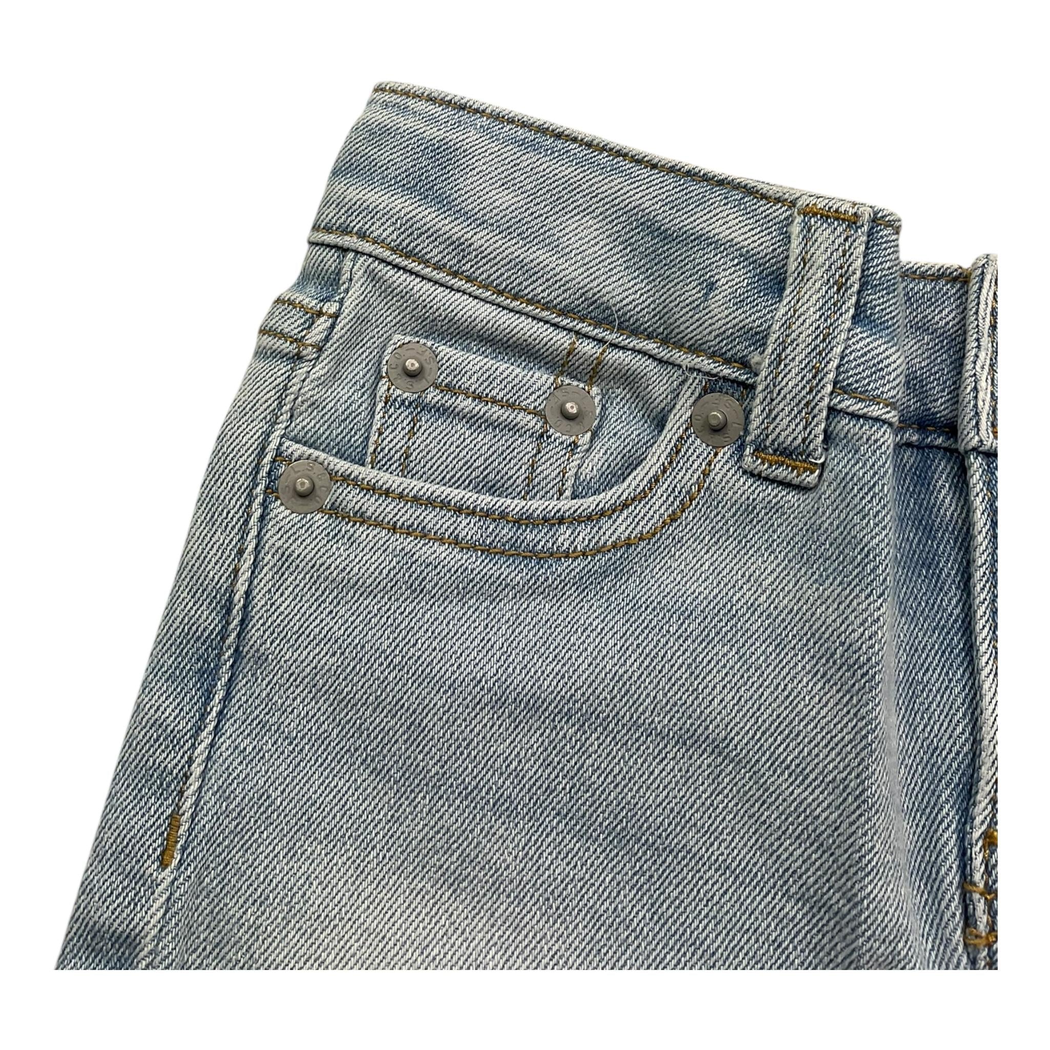 Levi'S Short In Denim Tinta Unita per Neonata 34EH272KN AZZURRO LEVI'S 
